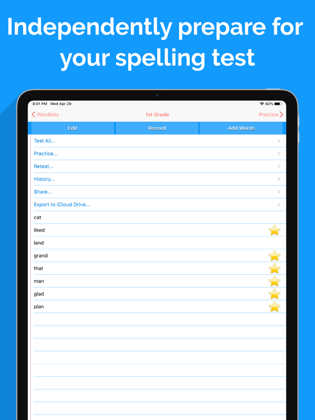 ‎Spelling Notebook: Learn, Test Screenshot