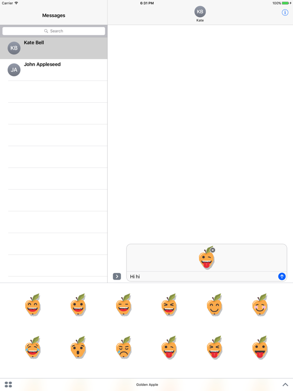 Screenshot #6 pour Sticker Me Golden Apple