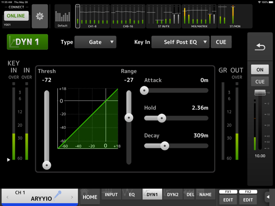 DM3 StageMix iPad screenshot