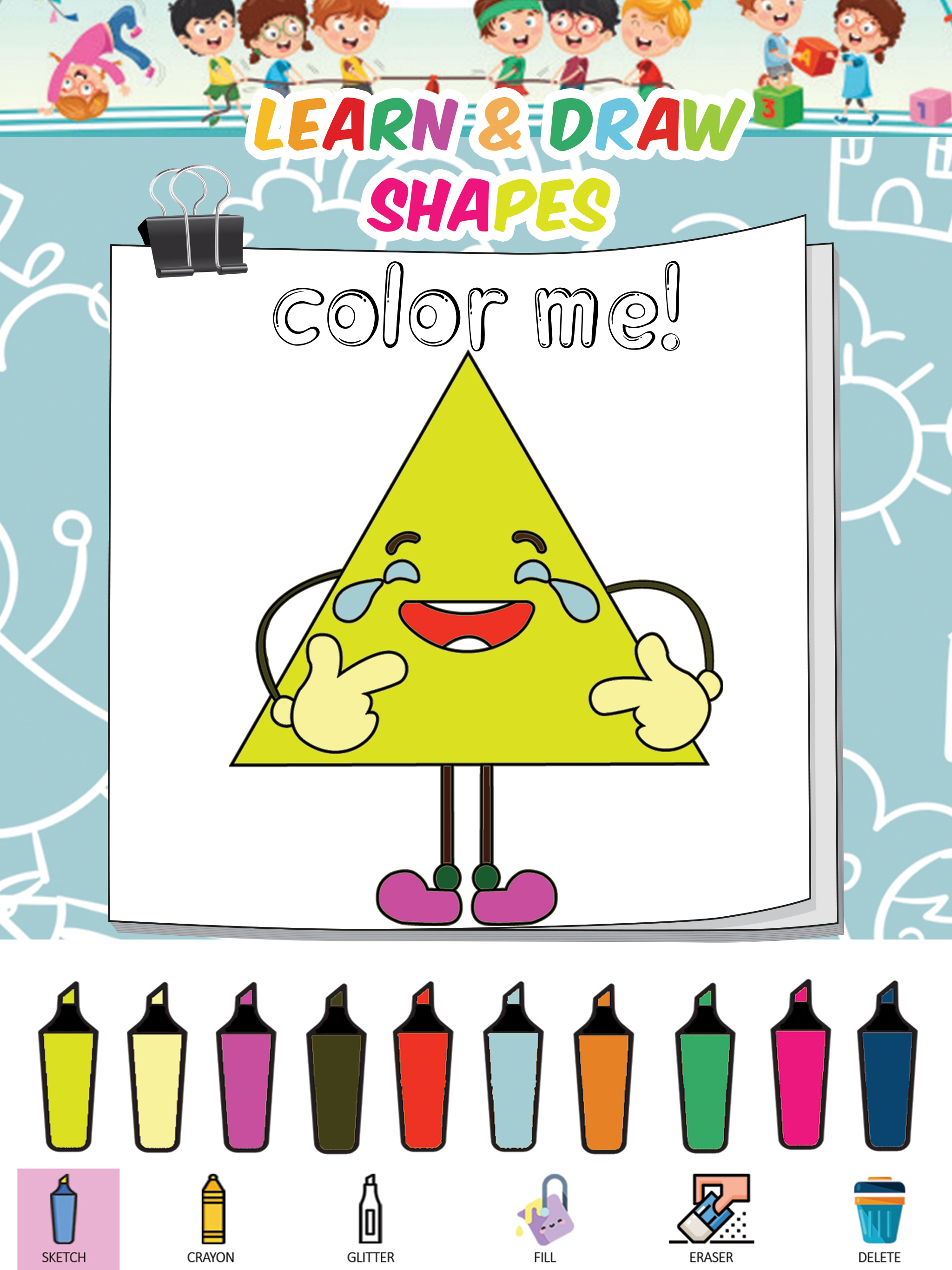 Coloring Book Pages Draw Shape
