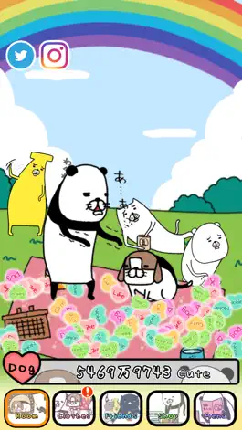Game screenshot Panda and Dog: AnywhereDogCute apk