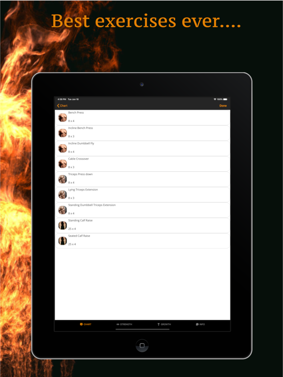 Screenshot #4 pour Muscle Gainer Full body plan