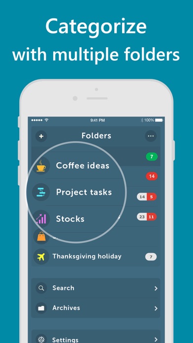 Screenshot #1 pour Orderly - Simple to-do lists