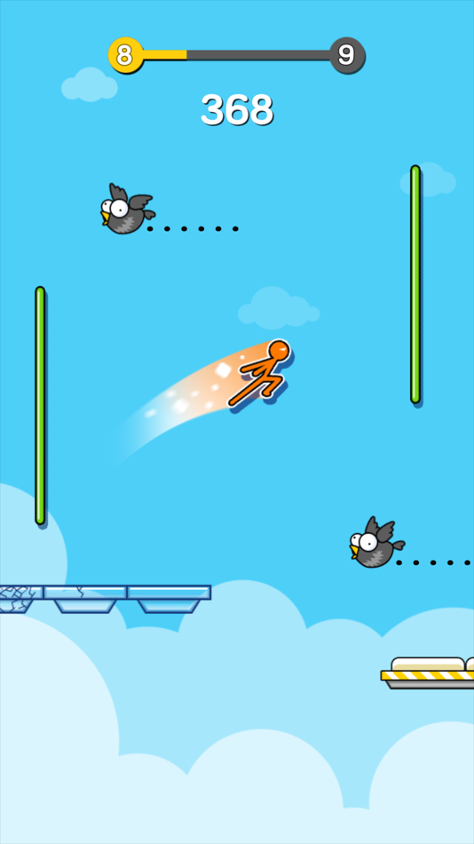 #4. Stickman Jump - stickman run (iOS) 由: JY Games