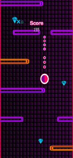 Pink Glow Fall Down - Screenshot 4
