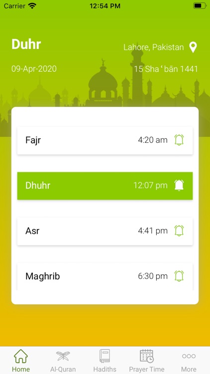 Taibah Islamic - Prayer Times