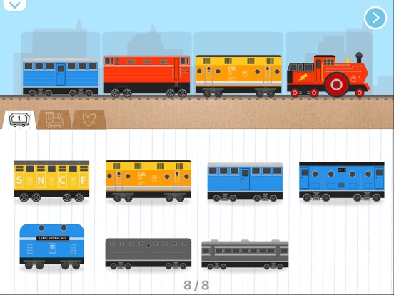 Labo Bakstenen trein (Vol) iPad app afbeelding 7