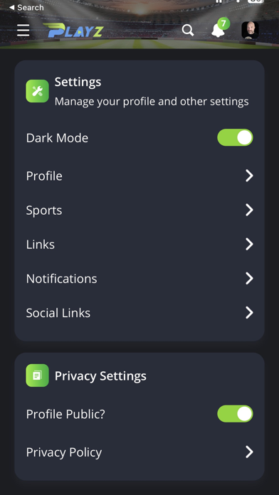 Playz Sports Screenshot