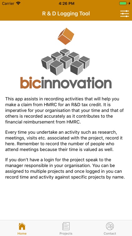 BIC Innovation Project Logger