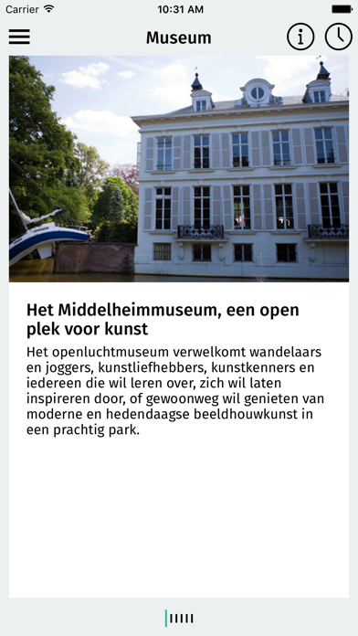 Middelheim app Screenshot