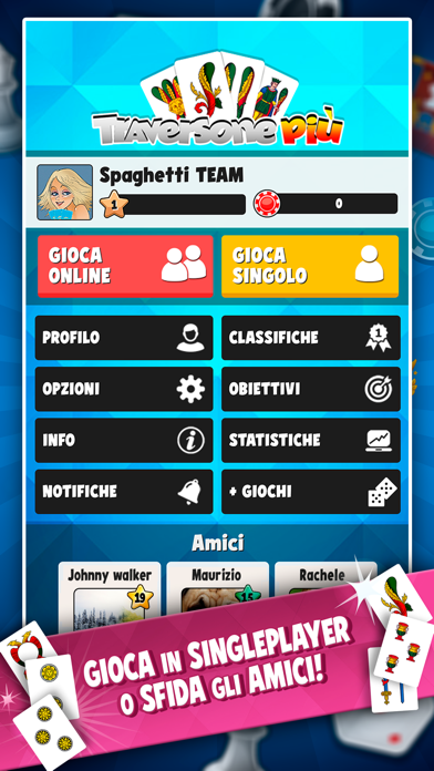 Traversone Più - Card Games Screenshot