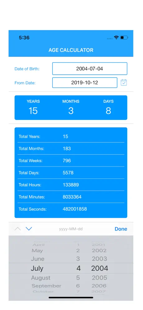 Age Calculator App