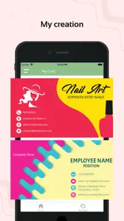 visiting card designer iphone screenshot 4