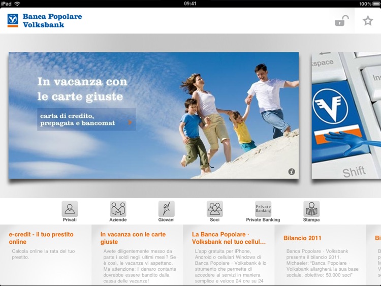 Banca Popolare·Volksbank iPad