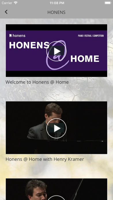 Honens Intl Piano Competition Screenshot