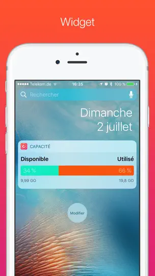 Capture d'écran de Capacité De Mémoire sur iPhone 2