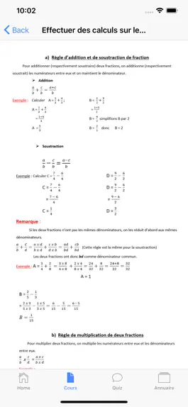 Game screenshot Maths 5ème apk