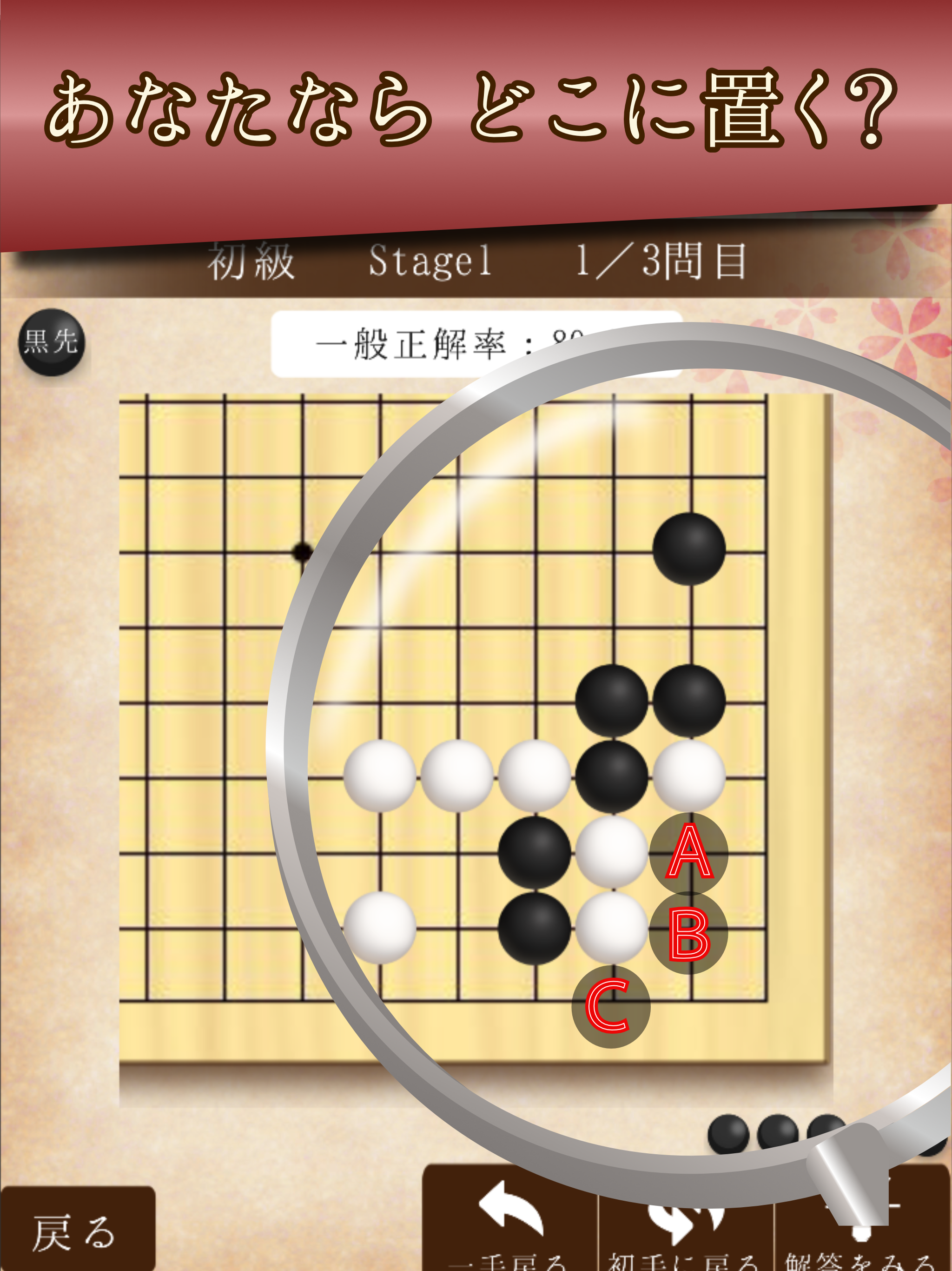 手筋の森 - 入門からプロまで遊べる囲碁アプリ