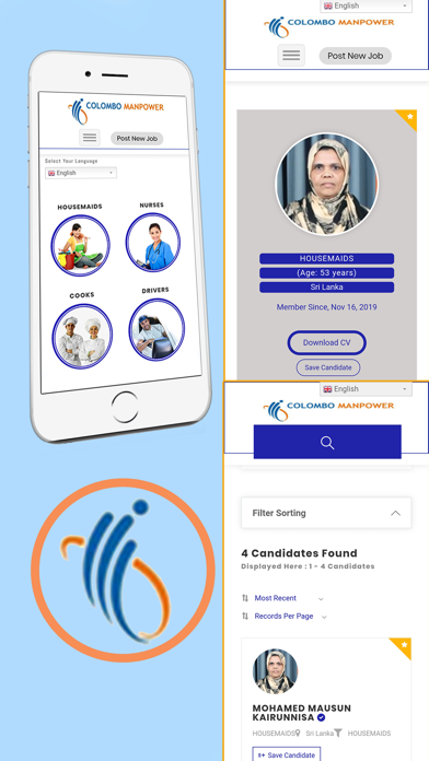 Screenshot #3 pour Colombo Manpower App