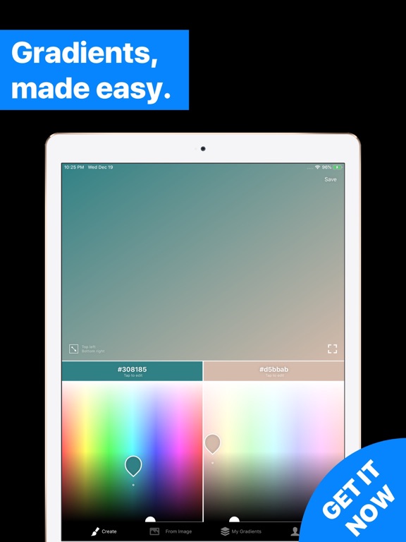 Screenshot #4 pour Gradients Maker Design Tool HD