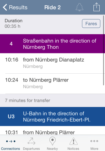 FahrInfo Nürnberg screenshot 2