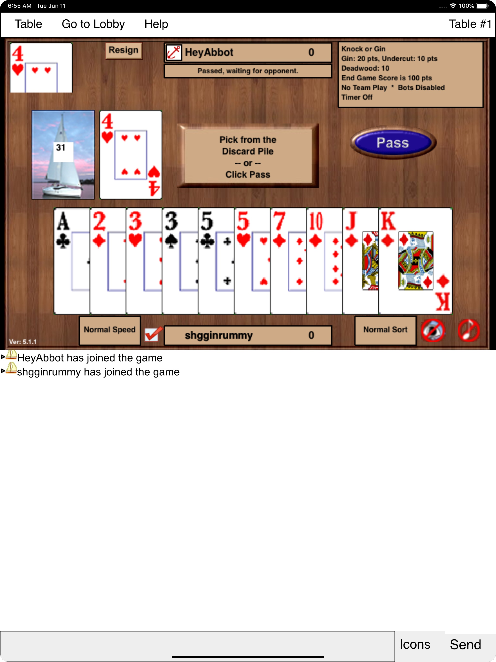 SHGGinRummy screenshot 4