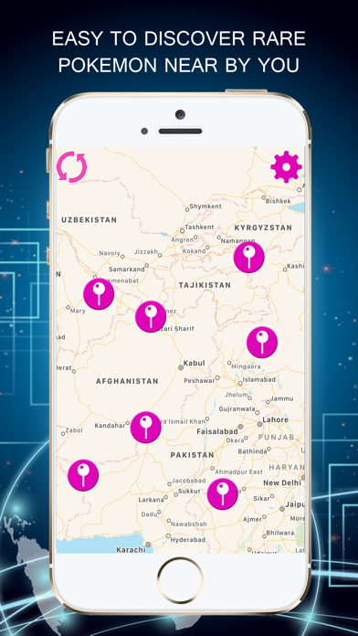 Screenshot #1 pour PokeRadar - Poke Map Finder