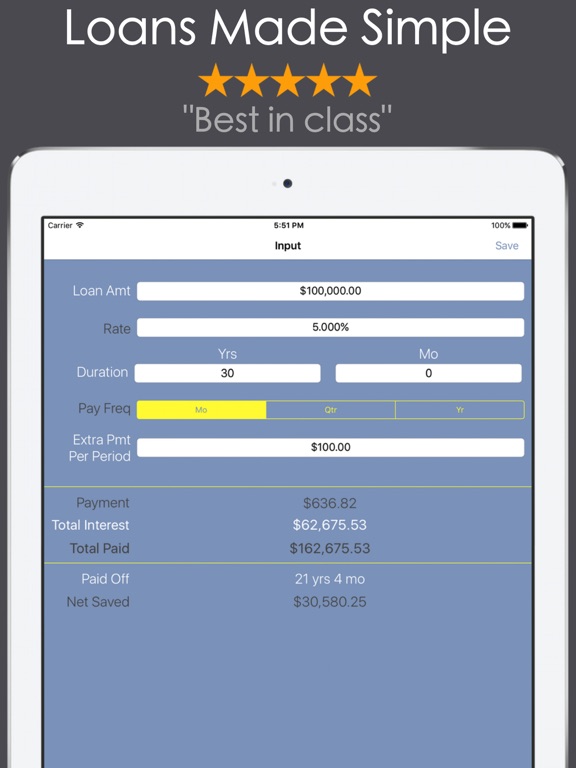 Screenshot #5 pour Loan Calculator PRO - Mortgage