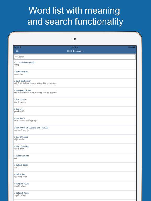 Screenshot #5 pour Hindi Dictionary & Translator