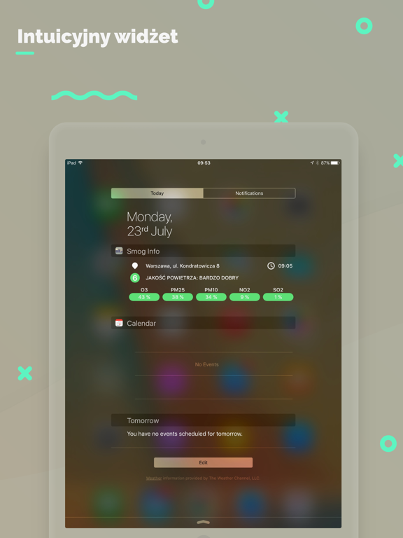 Smog Info – jakość powietrza iPad screenshot 4 - Weather app