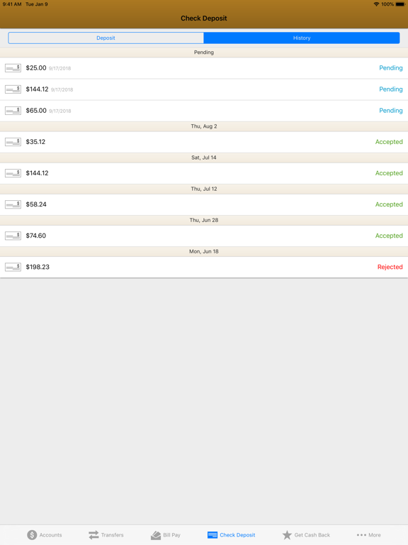 Goldwater Bank iPad screenshot 8 - Finance app
