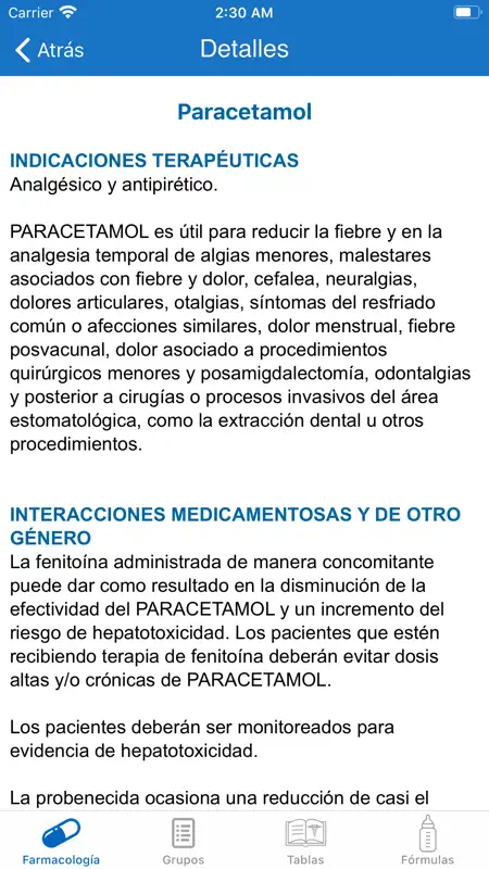 Farmacología Pediátrica screenshot 3 of 5