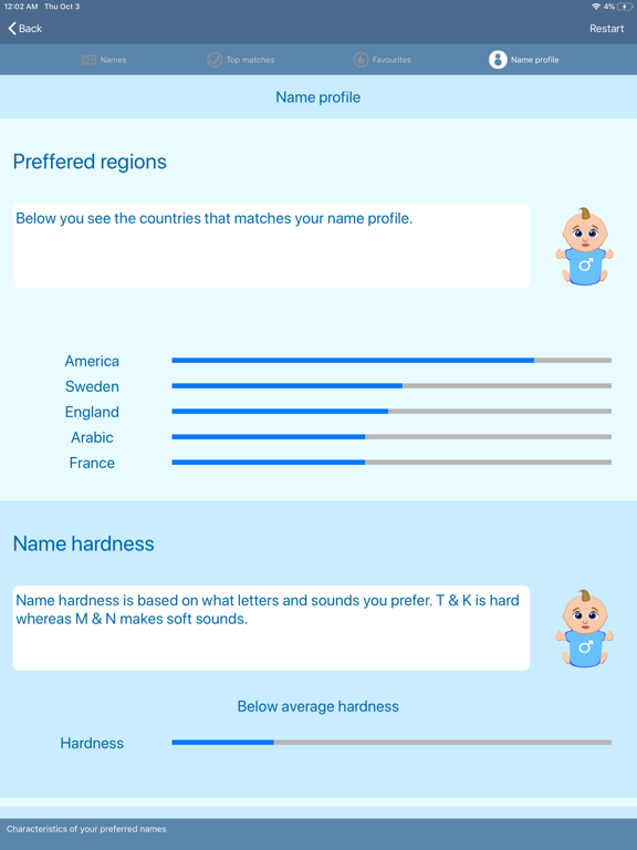 Baby Name Genie iPad screenshot 5 - Lifestyle app