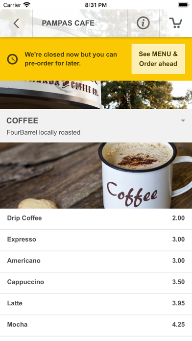 Screenshot #3 pour Pampas Cafe