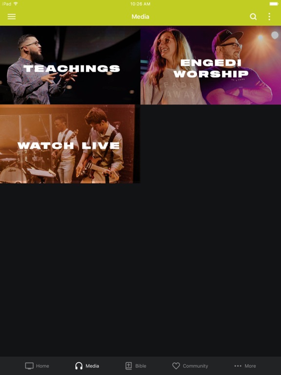 Engedi Church iPad screenshot 2 - Lifestyle app