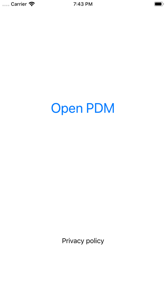 PDMreader - 1.0 - (iOS)