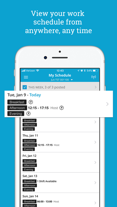 Screenshot 1 of HotSchedules App