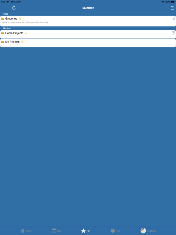 PlanGTD: Todo, Task & Project iPad screenshot 3 - Productivity app