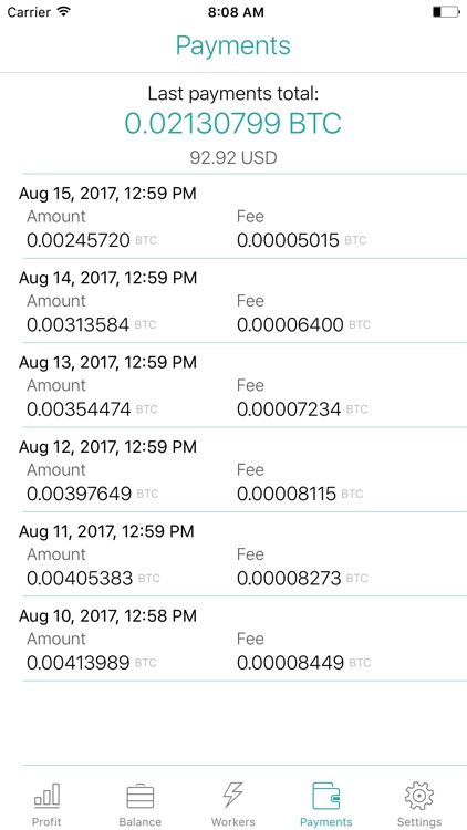Nicestats: Nicehash screenshot-3