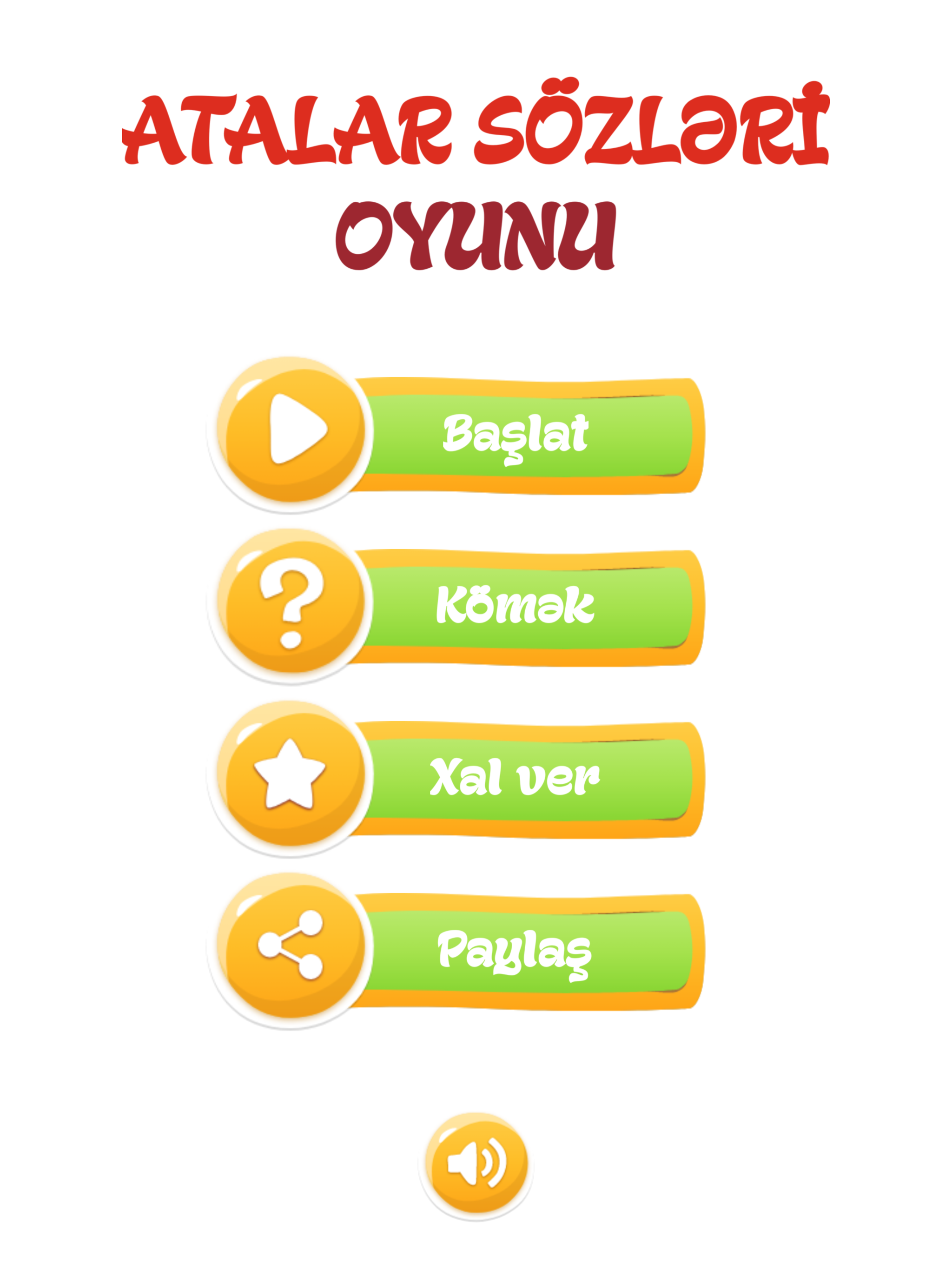 Atalar sözləri oyunu