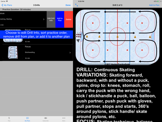Hockey Practice Guide iPad screenshot 5 - Sports app