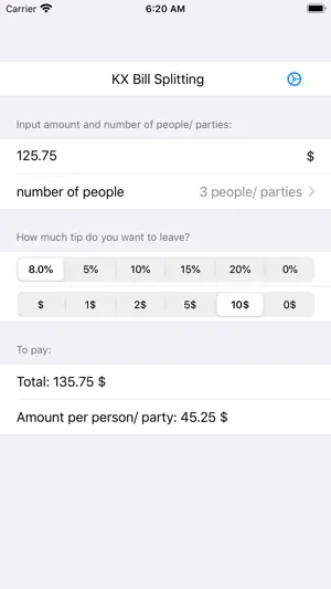 KX BillSplit screenshot 3