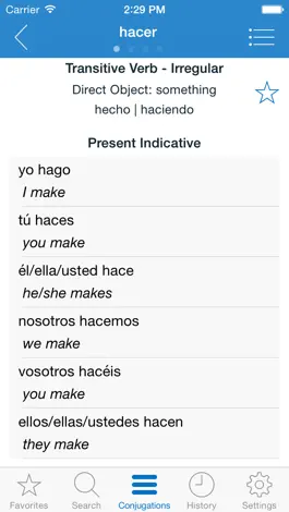 Game screenshot English Spanish Verbs mod apk