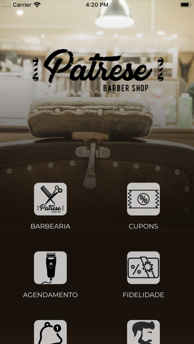 Patrese Barber Shop app screenshot