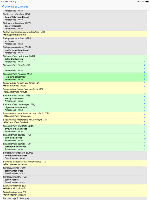 North California Wildflowers iPad screenshot 8 - Education app
