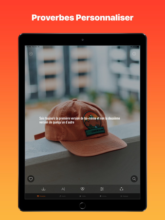 Proverbe iPad screenshot 5 - Lifestyle app