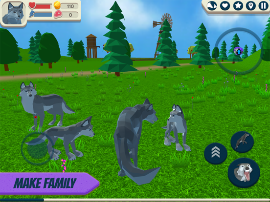 Wolf Simulator: Wild Animals screenshot 3