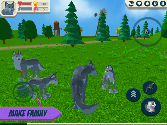 Screenshot #6 pour Wolf Simulator: Wild Animals