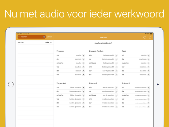 Duitse Werkwoorden (Plus) iPad app afbeelding 2