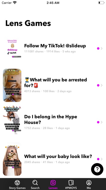 Slide Up - Lenses & Fun Games! screenshot-5